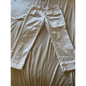 VAC Womens Size 4/26Capri Jeans  White Cropped Denim